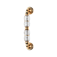 Crystal Door Pull Handle - Gold Plated 